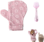 Complete package of NZELSW hamster care kit including glove and lid brush