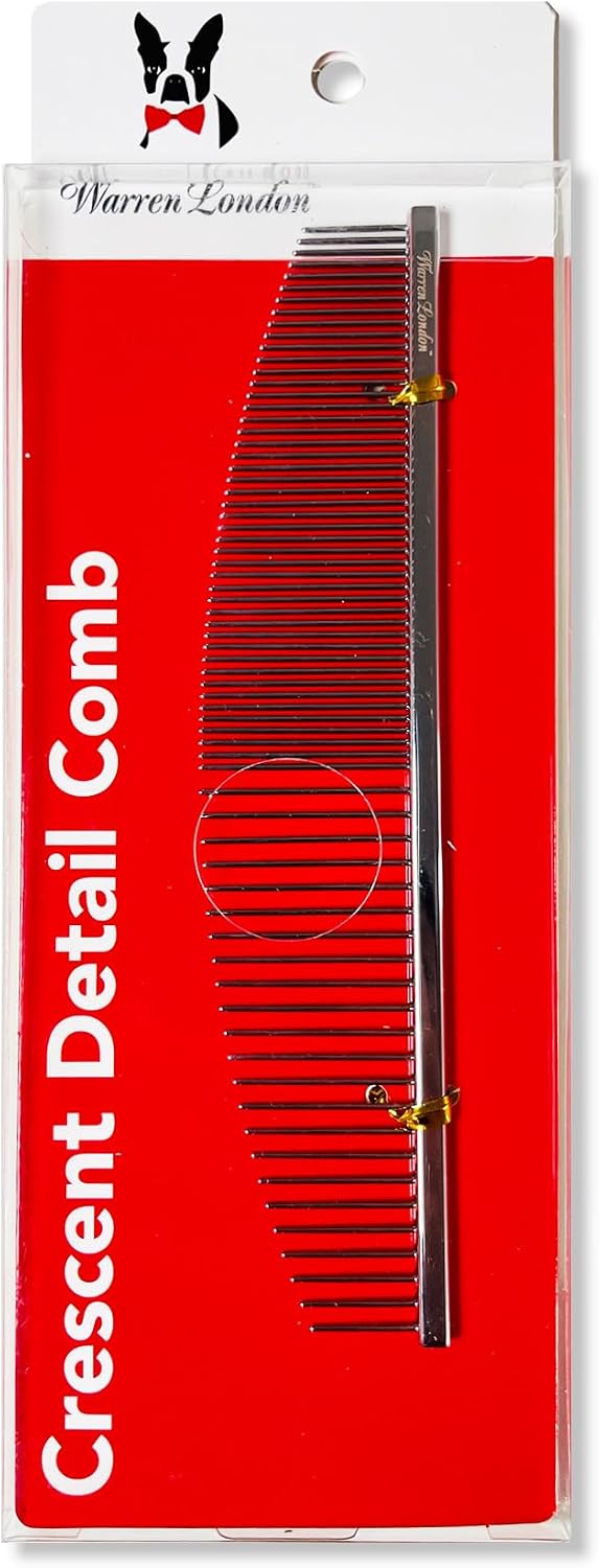 Warren London Detangling Strong Comb for Dogs | 10 inches | Comfort Control Durability and Detail for Small Medium Large Dogs | Ergonomic Dog Cat Grooming Pet Supplies Deshedding Mat Tool - Image 12