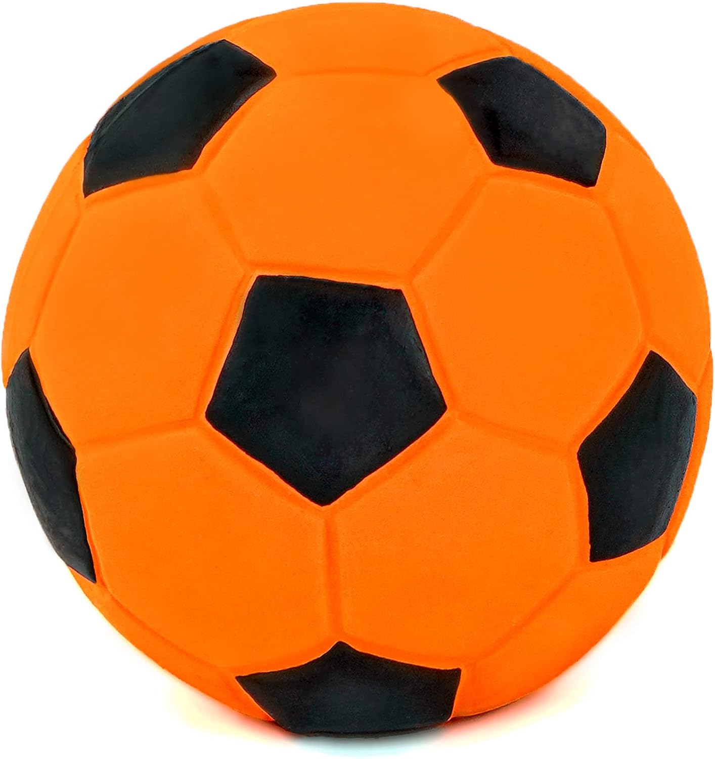 Assorted vibrant color football toys for interactive pet play