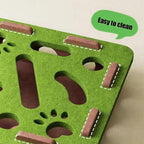 LCSICY Style A cat enrichment box showing bite and scratch resistant materials.