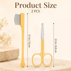 Stainless steel pet grooming comb removing eye crust