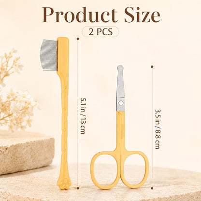 Stainless steel pet grooming comb removing eye crust