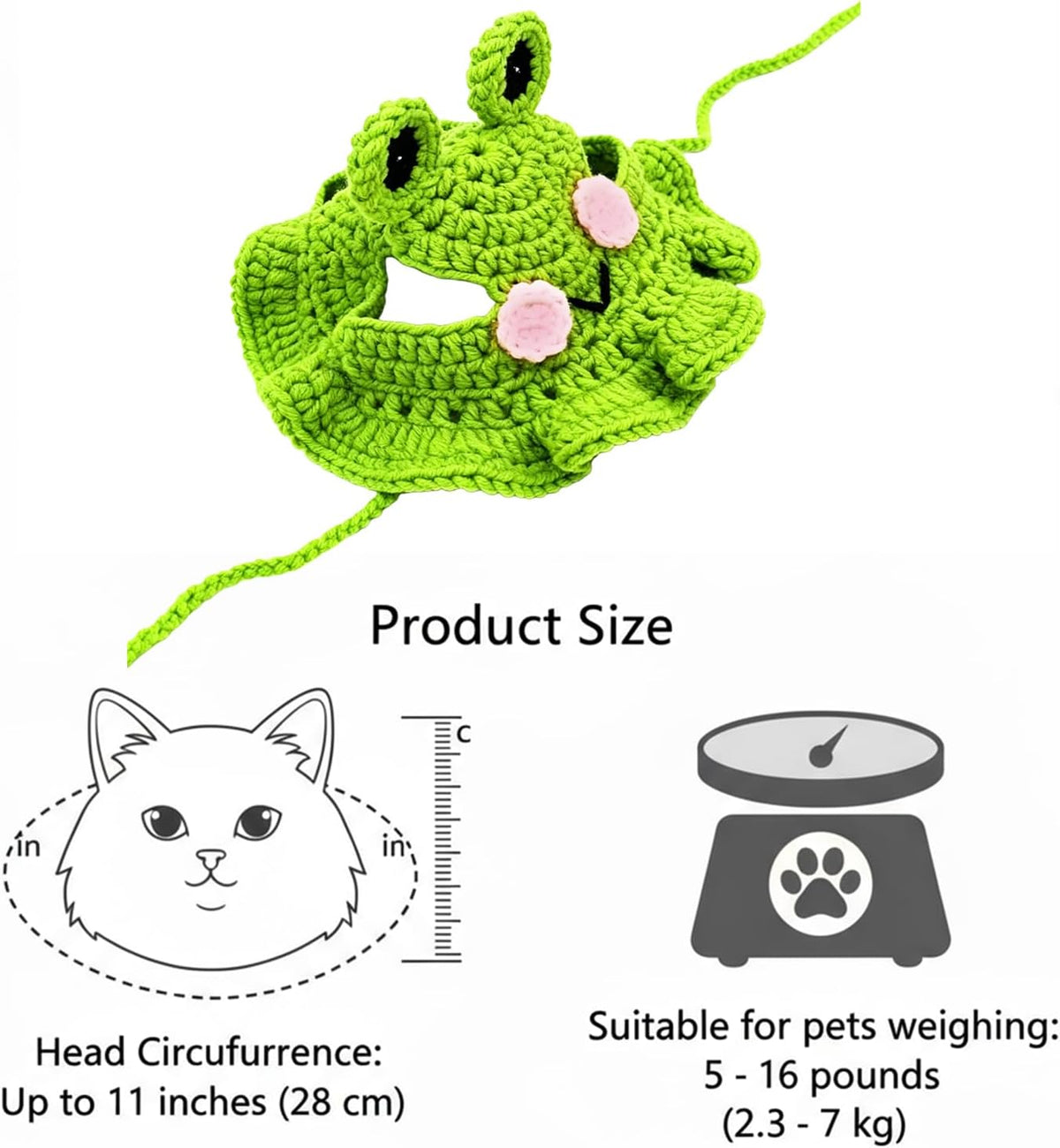 Cat photography outfit frog cap lifestyle shot