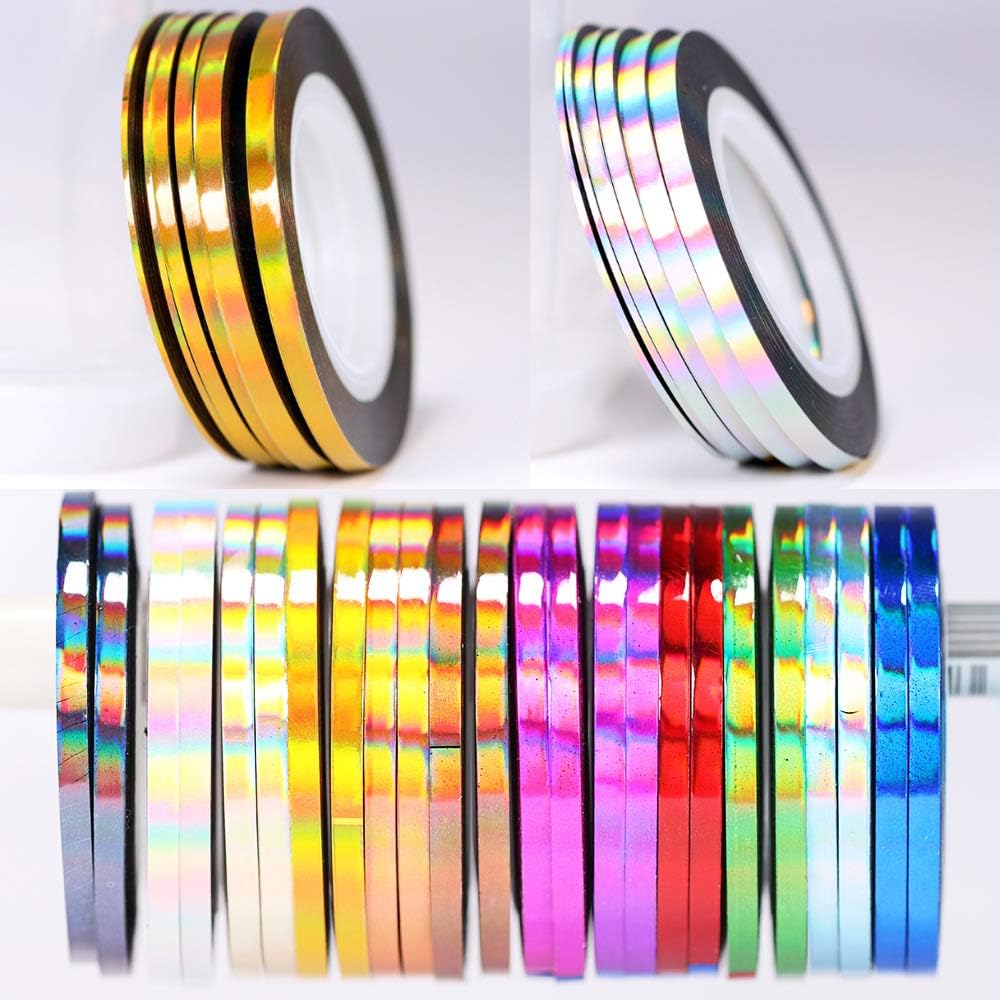 Vonrui nail art striping tape lines kit 36 piece set front view
