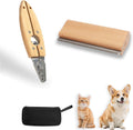 Pawaboo 2-in-1 dog grooming brush front view