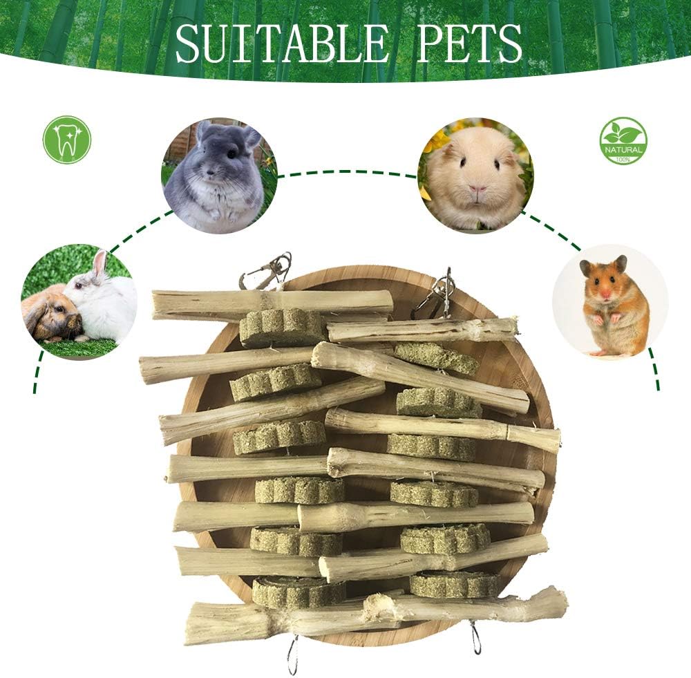 Kathson rabbit teeth grinding chew toys pack of two hanging design