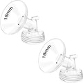 Ivaronal 18mm breast pump flanges pack front view on crisp white backdrop