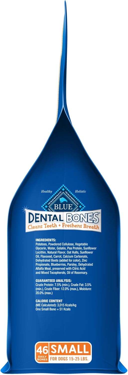 Blue Buffalo Dental Bones Small Natural Dental Chew Dog Treats Bag Value Pack - Image 11