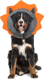 IEUUMLER Inflatable Recovery Dog Collar, Protective Donut Cone, Adjustable Soft Collar for Dog and Cat After Surgery Prevent from Biting & Scratching EU002 - Brown Lion L - Image 10