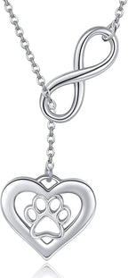 ONEFINITY Paw Print Necklace 925 Sterling Silver Cat Dog Paw Pendant Jewelry for Women Pet Lover Gifts - Image 11