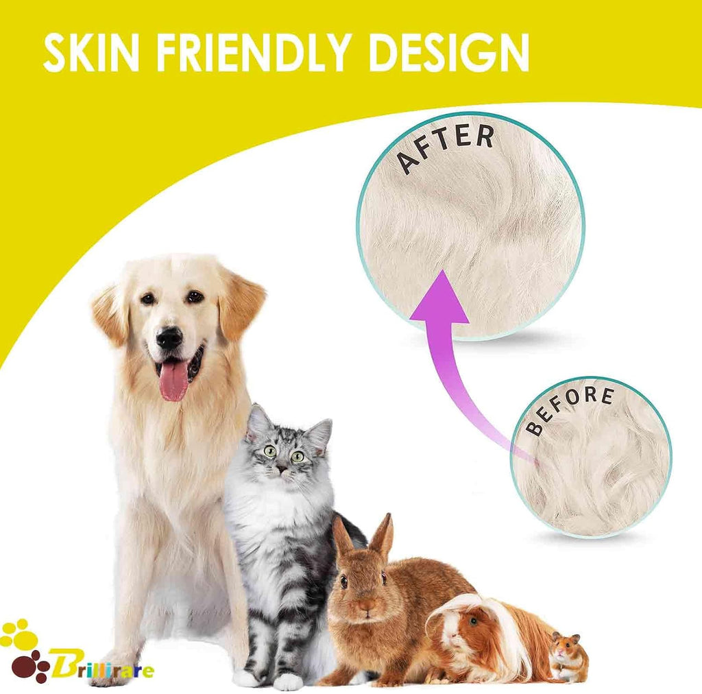 4 Pack Dog Grooming Comb, Pet Flea Lice Combs, Stainless Steel Cat Combs with Rounded Teeth, Double Sided Professional Pet Tear Stain Remover, Dematting Tool for Small, Medium & Large Pets - Image 7