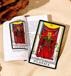 Linen tarot card storage bag included in Vitacera set