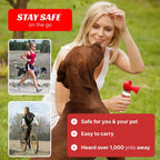 Person holding Dog Horn XL for dog training on a walk
