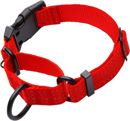 Martingale Collar for Training Dogs. Adjustable Reflective Collars with Buckle-USA Flag- NO Pull-Prevents Slipping Out, for Medium Large XL Dogs. Helps with Strong pullers (XL, Blue) - Image 12