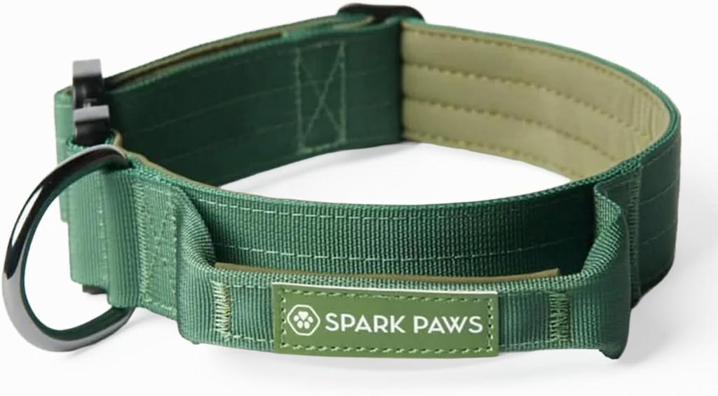Spark Paws Tactical Dog Collar - Heavy Duty, Premium Quality, Thick and Durable for Large and Medium Dogs - 90's Retro - L - Image 9