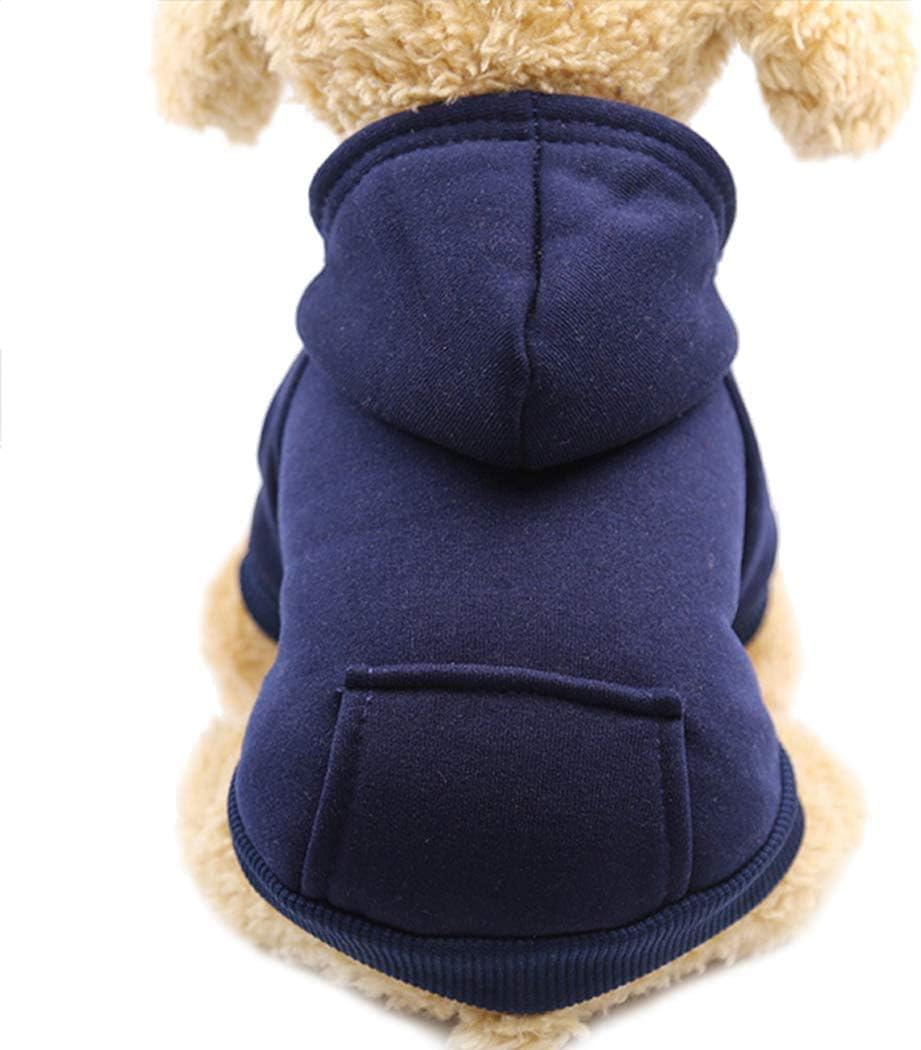 Idepet Pet Dog Hoodies Dog Clothes for Small Dogs Vest Chihuahua Clothes Warm Coat Jacket Autumn Puppy Outfits Cats Dogs Clothing(S,Black) - Image 14