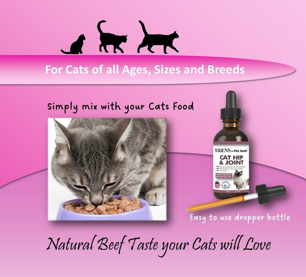 Nodens cat hip and joint liquid dropper mechanism