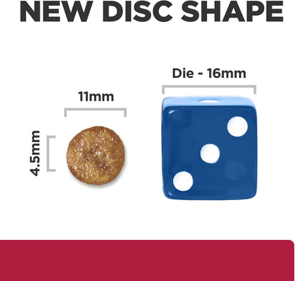 Hill's Prescription Diet h/d canine formula back panel with ingredients and feeding guidelines.
