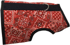 Kitty Holster cat harness laid flat displaying breathable cotton fabric exterior.