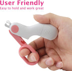 Small Animals Nail Clippers with LED Lights to Avoid Excessive Cutting and Sharp Blades - Professional Claw Trimmer for Tiny Dog Cat Kitten Bunny Rabbit Bird Guinea Pigs Ferret Hamsters (Pink) - Image 5