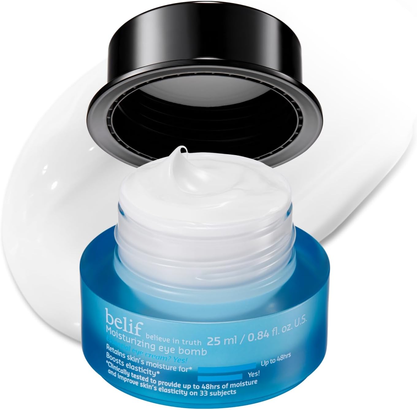 Belif Peptide Eye Bomb anti-aging eye cream front view packaging