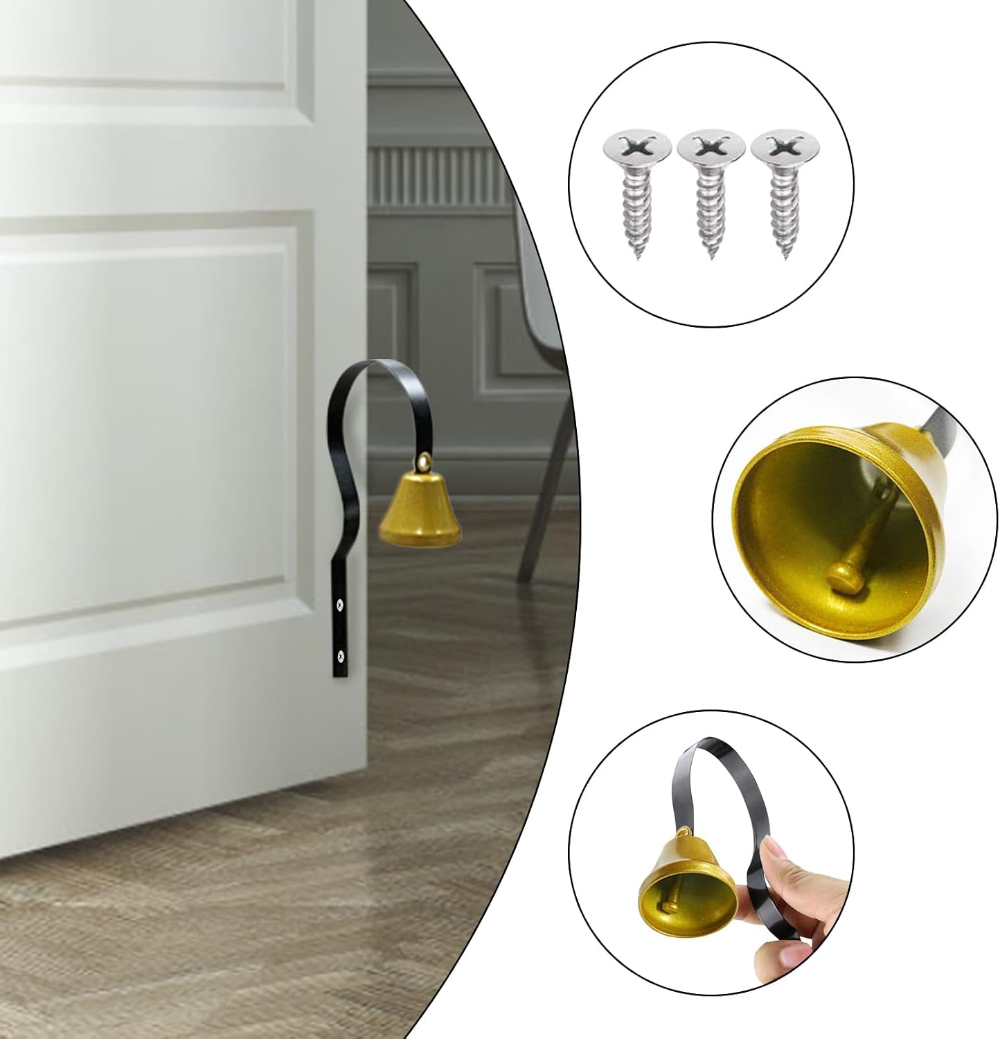 Side profile of Flylin wall mounted door chime