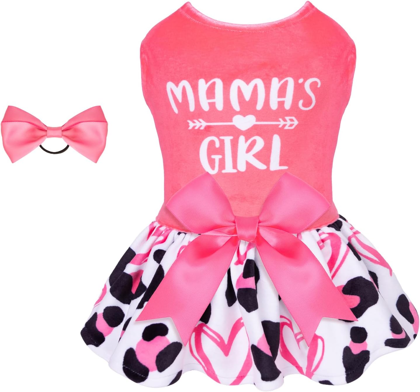 CuteBone Halloween Skulls Dog Dress Velvet for Small Dogs Girl Puppy Dresses Pink Dog Clothes - Image 13