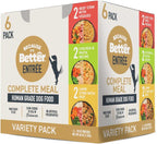 Because Its Better wet dog food variety pack showing beef chicken and lamb stew options