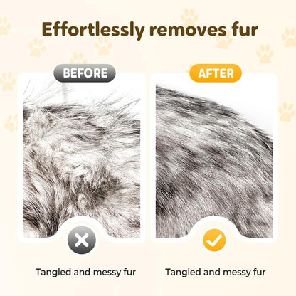 Emily Pets grooming brush showing the rounded skin safe outer edges of the teeth.