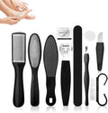 Tarandus Professional Pedicure Foot Spa Set front view showing the complete 10-in-1 black tool kit.