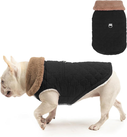 BEAUTYZOO Winter Dog Coat with Harness Built in, Warm Dog Puffer Jacket Vest Padded Fleece Cold Weather Coats Windproof Waterproof Snow Jackets Clothes for Small Medium Puppy, Blue S - Image 9