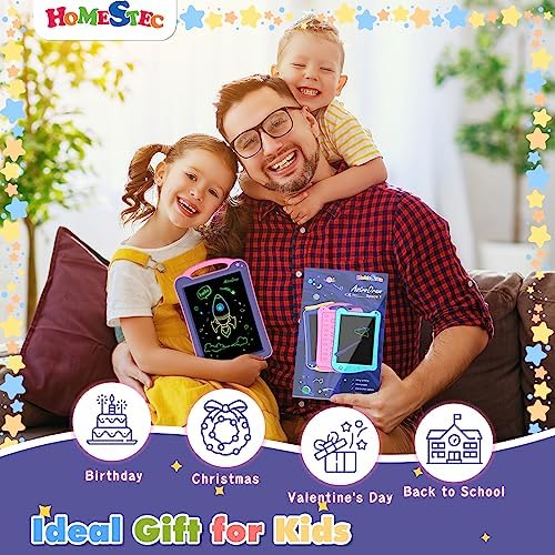 Purple and pink Homestec Astrodraw kids doodle pad