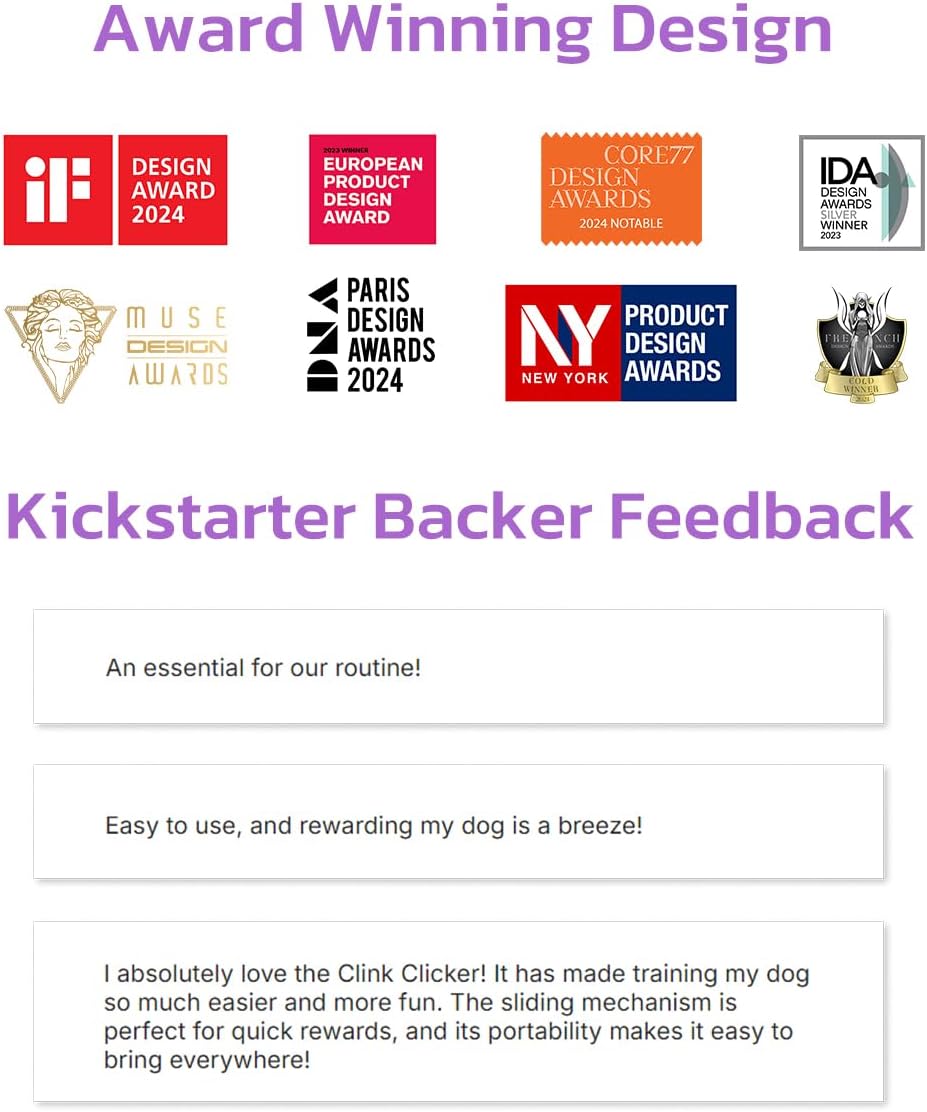 One-handed operation pet training clicker for dogs and cats