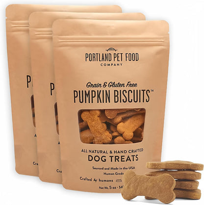Portland Pet Food Company Pumpkin Dog Treats Healthy Biscuits for Small Medium & Large Dogs - Grain-Free, Human-Grade, All Natural Cookies, Snacks & Puppy Training Treats - Made in The USA - 5 oz - Image 14