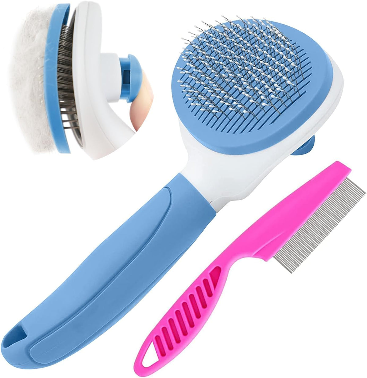 Kalamanda fine tooth stainless steel pet comb for knot removal