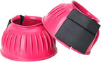 HILASON Western Horse Rubber PVC Ribbed Double Hook and Loop Bell Boots Training Protective Shock Absorbing Leg - Image 15