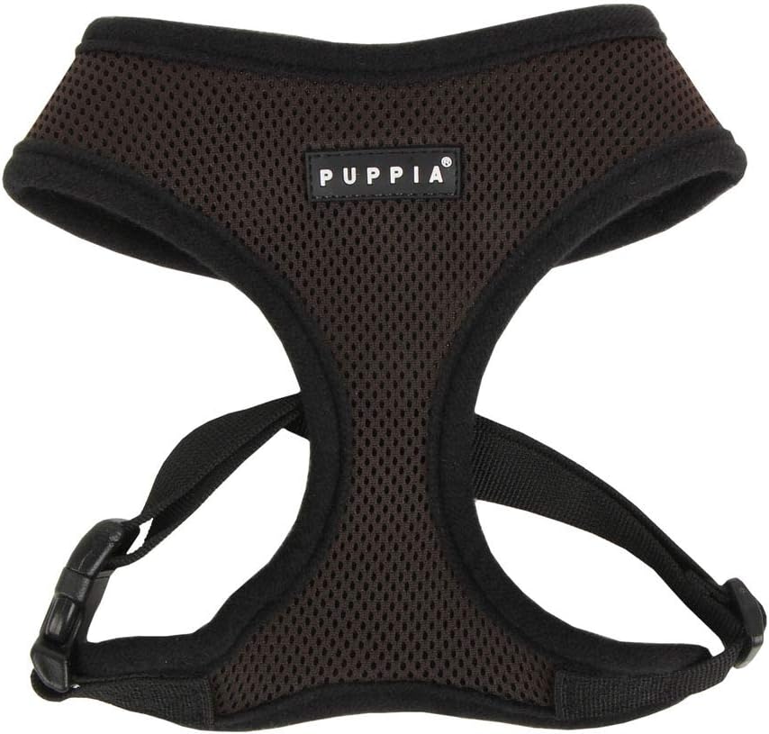 Puppia Soft Dog Harness No Choke Over-The-Head Triple Layered Breathable Mesh Adjustable Chest Belt and Quick-Release Buckle, Pink, Medium - Image 15