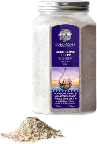 Aquarium with SuperMoss fine white sand substrate