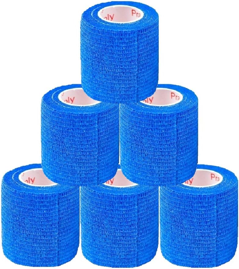 Vet Wrap Wrap Tape (Teal with Paw Prints) (2 Pack) (2 Inch x 15 feet) Self Adhesive Adherent Adhering Cohesive Flex Self Stick Bandage Grip Roll Dog Cat Pet Horse - Image 15