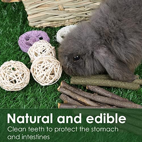 Bunny Grass House-Hand Made Edible Natural Grass Hideaway Comfortable Playhouse for Rabbits, Guinea Pigs and Small Animals to Play,Sleep and Eat - Image 5