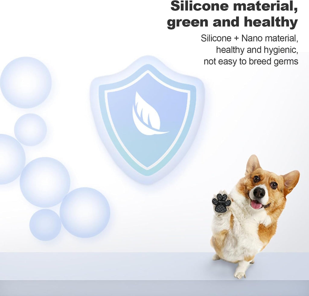 Small size dog paw pad sticker application process