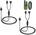 YEAOI dog shock collar charger cord replacement dual charging front view