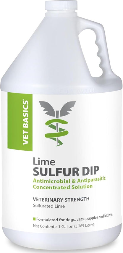 Vet Basics Lime Sulfur Dip - Skin Itch Relief Concentrated Antimicrobial & Antiparasitic Solution for Dogs, Cats, Puppies, Kittens & Horses, Helps Manage Ringworm, Mange, Skin Irritation, 16oz - Image 10