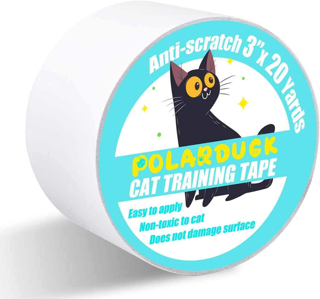 Polarduck Anti Cat Scratch Tape: 4 inches x 30 Yards Cat Training Tape 100% Transparent Clear Double Sided Cat Scratch Deterrent Tape Furniture Protector for Couch, Carpet, Doors, Pet & Kid Safe - Image 11