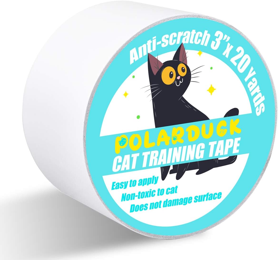 Polarduck Anti Cat Scratch Tape: 4 inches x 30 Yards Cat Training Tape 100% Transparent Clear Double Sided Cat Scratch Deterrent Tape Furniture Protector for Couch, Carpet, Doors, Pet & Kid Safe - Image 11