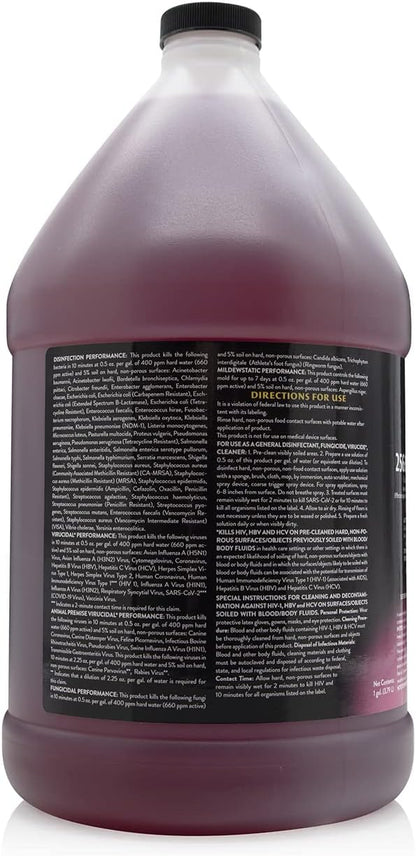 Petology concentrated disinfectant label details