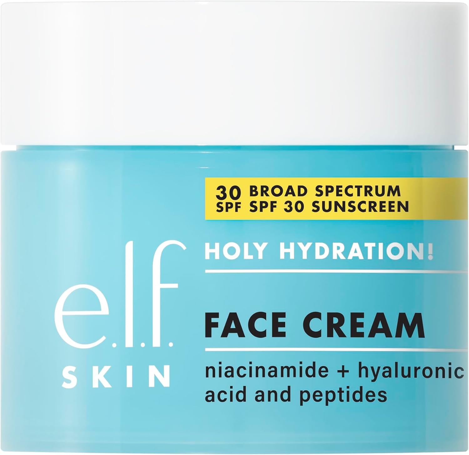e.l.f. SKIN Holy Hydration Face Cream SPF 30 front view packaging