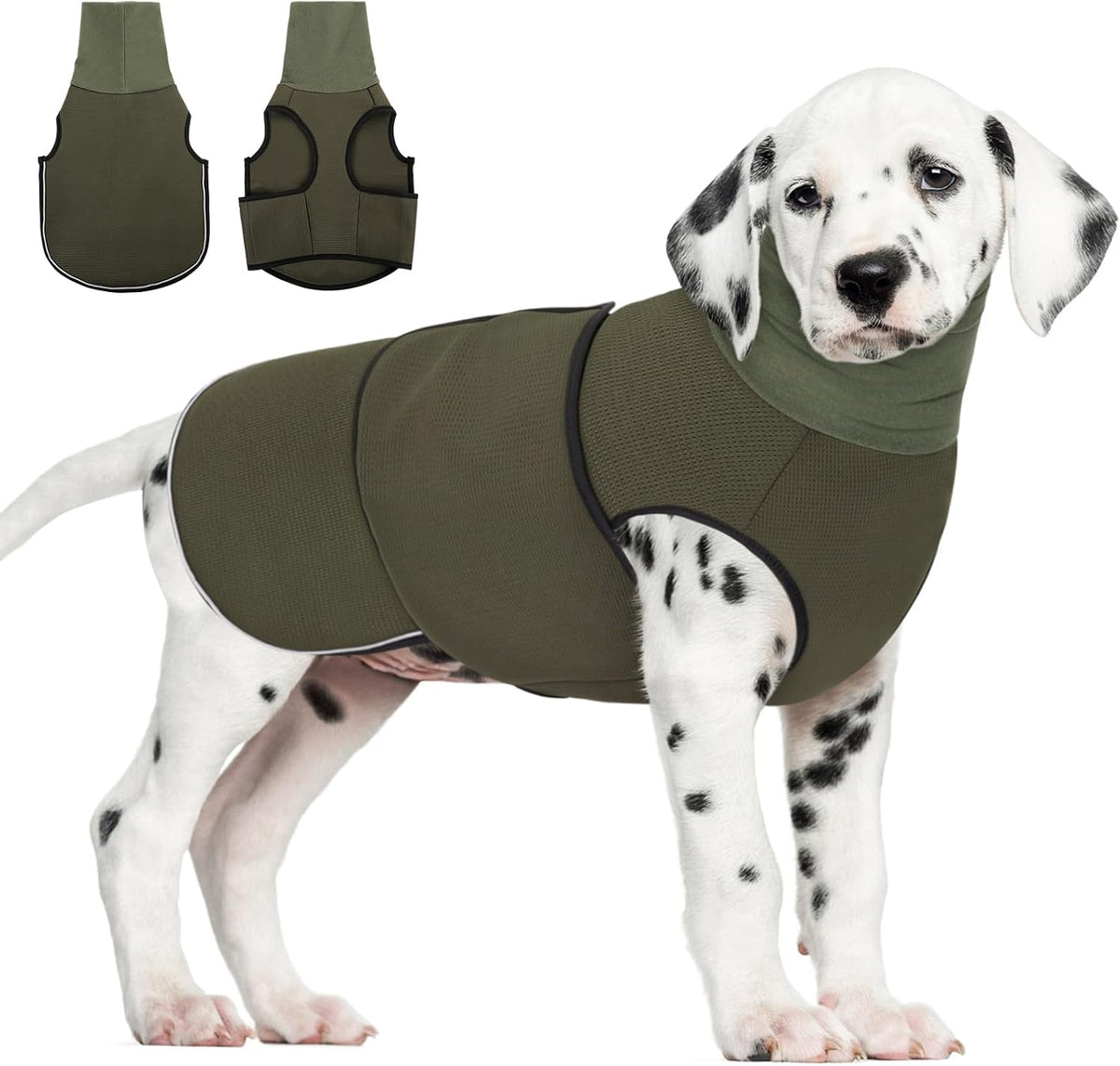 AOFITEE Dog Anxiety Vest, Dog Anxiety Calming Hoodie, Pet Thunder Jacket Calming Shirt for Fireworks, Thunder, Travel, Separation, Noise Block & Ear Protection Recovery - Image 11