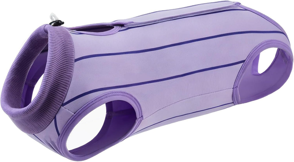 EMUST Cat Surgery Recovery Suit for Female Cats, Adjustable Soft Cute Grape E-Collar Alternative Onesie, Breathable Anti-Licking Post-Op Pet Pajamas for Spay & Abdominal Protection(M) - Image 14