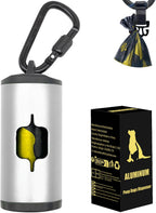 Metal Dog Poop Bag Holder 2-Pack w/Leash Clip|Durable Scratch-Resistant Aluminum|30 Bags+6 AccessoriesBlack - Image 13
